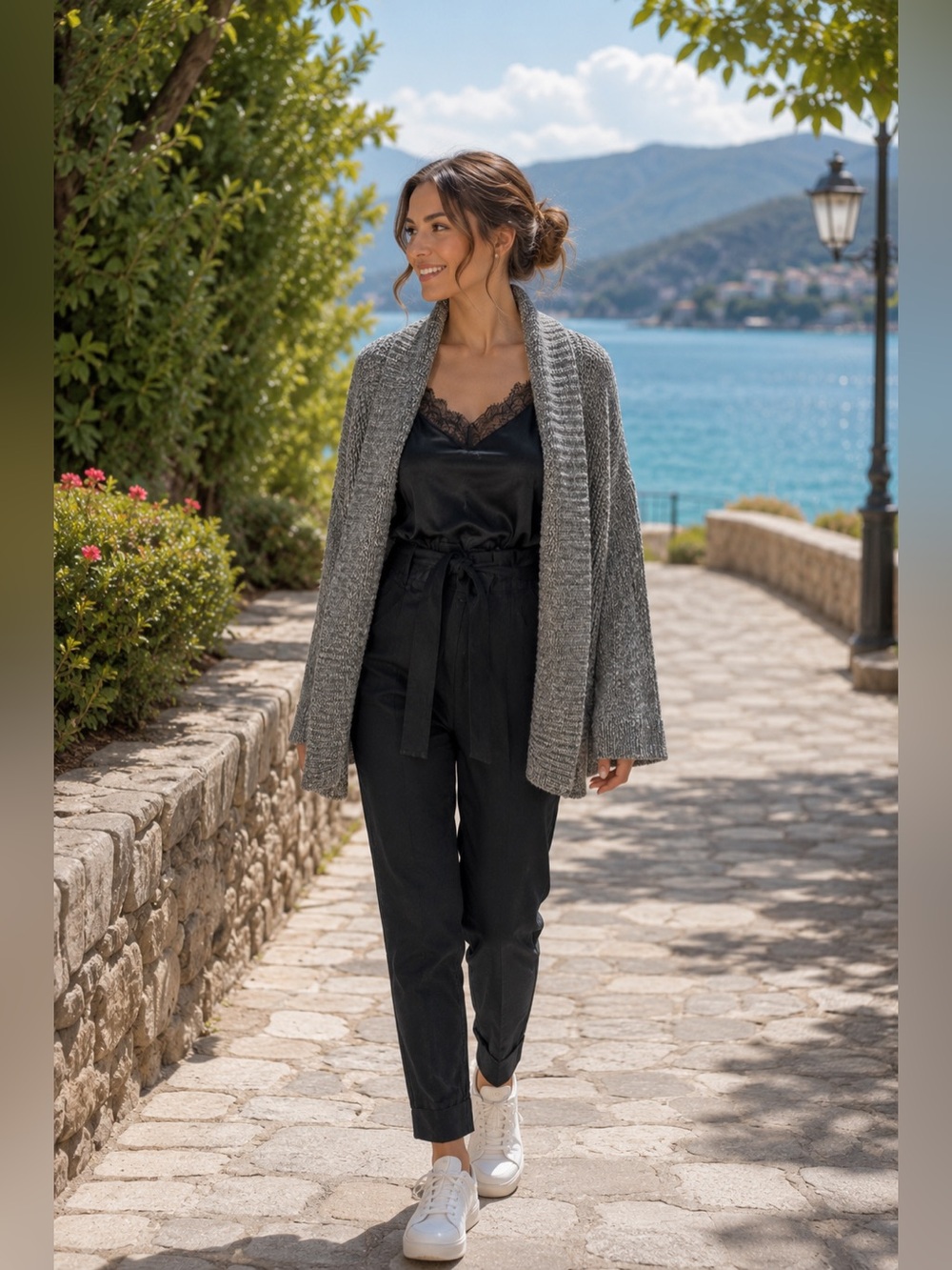 Tommy Hilfige Gray Knit Cardigan